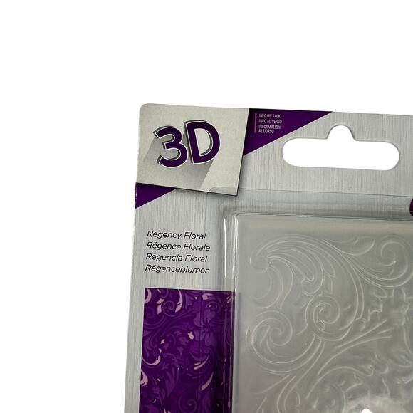 CRAFTERS COMPANION Gemini 3D Embossing Folder Set Regency Floral Frame - Picture 9 of 11